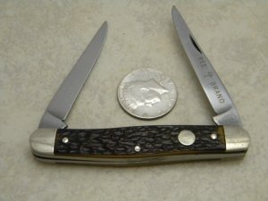 Boker USA Tree Brand 9572 Jigged Delrin Muskrat Knife