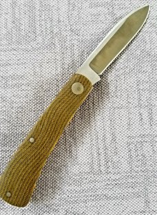 Jeffrey  Mitchell custom shadow Zulu knife, OD Ripple Micarta. CPM-154, 3.75" filework SALE  