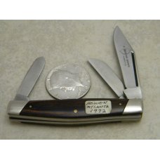 A Bowen Knife Atlanta USA Small Wood Stockman Knife c.1972