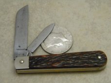 Vintage Boker USA 104 Bone Jack Knife