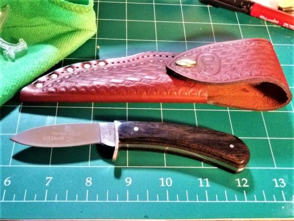 Vintage Case XX P 51 SSP Little Devil Sheath Knife with Original Leather Sheath LIL DEVIL