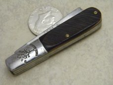 Boker Tree Brand Saw Cut Delrin #495 Razor Barlow Knife c.1978-1984