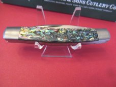 Case XX 2004 Tony Bose Abalone Modified Muskrat Pattern # TB822004 ATS-34 