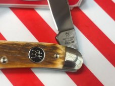 J A Henckels 3 Blade Whittler (HK-7-FLIV) Knife w/ Great Fossil Ivory Bone Handles! Orig Box - NOS