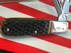 Bear & Son Special Build (#163) 2 Blade Razor Barlow w/ Nice Green Handles +Razor Arm Blade -NOS