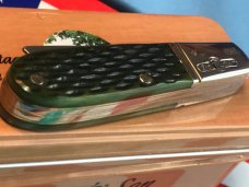 Bear & Son Special Build (#163) 2 Blade Razor Barlow w/ Nice Green Handles +Razor Arm Blade -NOS