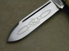 NKCA 1981 Club Knife (Made By Queen) Stag Cigar Pattern Knife
