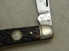 Vintage Boker USA Tree Brand 3588 Jigged Delrin Pen Knife