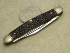 Vintage Boker USA Tree Brand 3588 Jigged Delrin Pen Knife