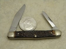 Vintage Boker USA Tree Brand 3588 Jigged Delrin Pen Knife