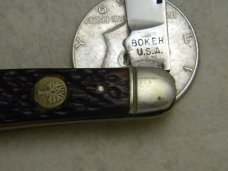 Vintage Boker USA Tree Brand 3588 Jigged Delrin Pen Knife