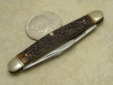 Vintage Boker USA Tree Brand 3588 Jigged Delrin Pen Knife