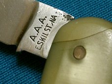 VINTAGE ROSTFRI AAA ESKILSTUNA LOCKBACK SLEEVEBOARD PEN JACK FOLDING POCKET KNIFE KNIVES OLD