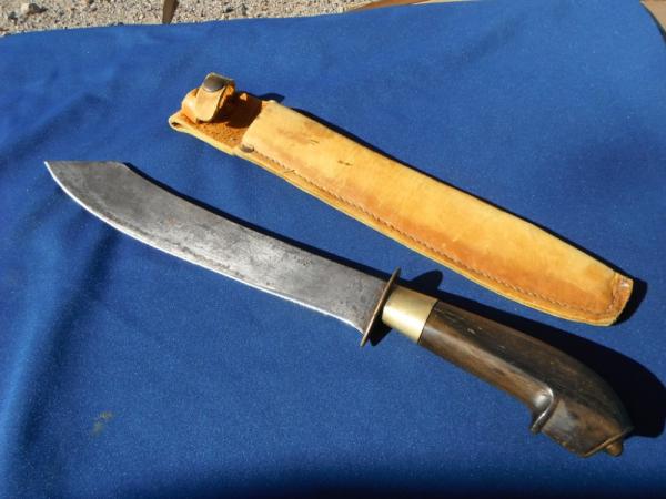 Hand Forged Filipino Pira With Leather Sheath, Super Sharp!!! Hand Forged Filipino Pira With Leather Sheath, Super Sharp!!!