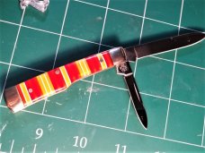 Case Brothers Celluloid Candy Stripe Knife in Collector's Tin- Unused AND VERY NICE