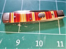 Case Brothers Celluloid Candy Stripe Knife in Collector's Tin- Unused AND VERY NICE