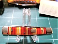 Case Brothers Celluloid Candy Stripe Knife in Collector's Tin- Unused AND VERY NICE