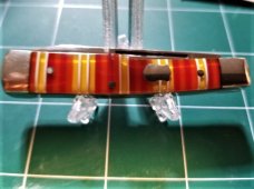 Case Brothers Celluloid Candy Stripe Knife in Collector's Tin- Unused AND VERY NICE