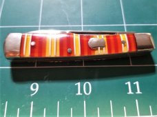 Case Brothers Celluloid Candy Stripe Knife in Collector's Tin- Unused AND VERY NICE