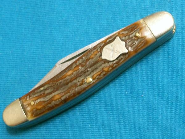 VINTAGE CAMILLUS POWR KRAFT USA 84-65 SWORD BRAND STOCKMAN JACK FOLDING POCKET KNIFE KNIVES OLD VINTAGE CAMILLUS POWR KRAFT USA 84-65 SWORD BRAND STOCKMAN JACK FOLDING POCKET KNIFE KNIVES OLD