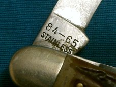 VINTAGE CAMILLUS POWR KRAFT USA 84-65 SWORD BRAND STOCKMAN JACK FOLDING POCKET KNIFE KNIVES OLD