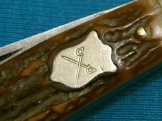 VINTAGE CAMILLUS POWR KRAFT USA 84-65 SWORD BRAND STOCKMAN JACK FOLDING POCKET KNIFE KNIVES OLD