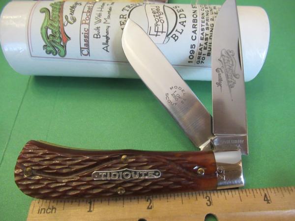 Great Eastern 2006 Tidioute Chestnut Jig Bone Scout Pattern # 73  Serial # 157 of 250