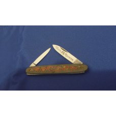 Fight'n Rooster Tiny Pen Knife Red & Gold