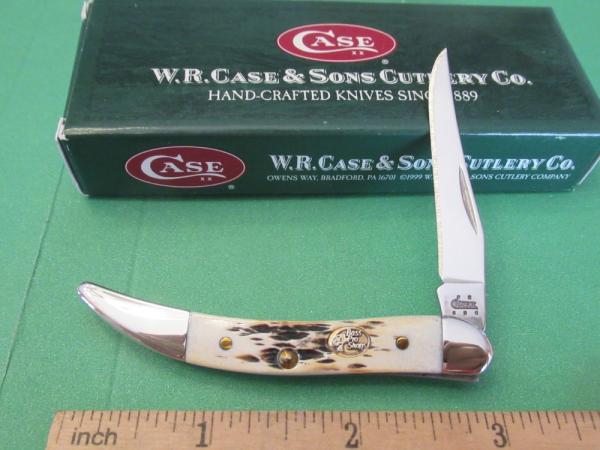 Case XX 2005 Bass Pro Amber Bone Tiny Texas Toothpick Pattern # 610096 SS Case XX 2005 Bass Pro Amber Bone Tiny Texas Toothpick Pattern # 610096 SS