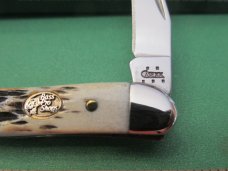Case XX 2005 Bass Pro Amber Bone Tiny Texas Toothpick Pattern # 610096 SS
