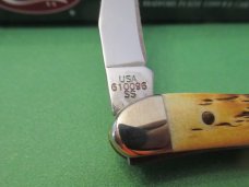 Case XX 2005 Bass Pro Amber Bone Tiny Texas Toothpick Pattern # 610096 SS