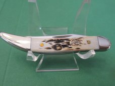 Case XX 2005 Bass Pro Amber Bone Tiny Texas Toothpick Pattern # 610096 SS