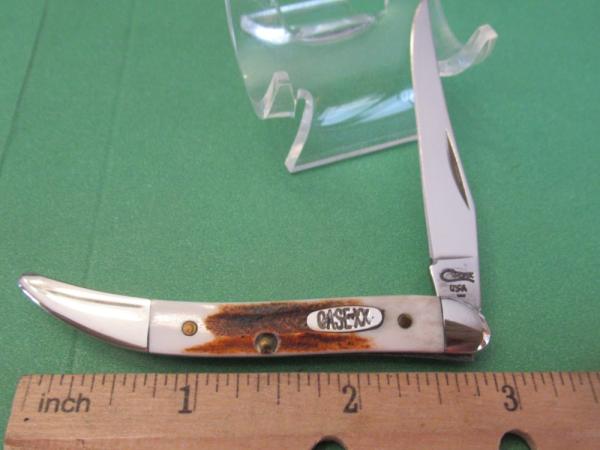 Case XX 1997 Red Stag Tiny Texas Toothpick Pattern # R510096 SS Case XX 1997 Red Stag Tiny Texas Toothpick Pattern # R510096 SS