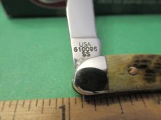 Case XX 2001 Autumn Bone Plain Shield , Tiny Texas Toothpick Pattern # 610096 SS