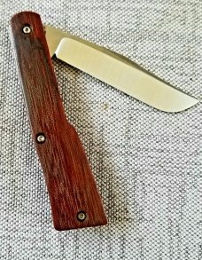 Jeff Mitchell Custom Gunstock Knife,clip cpm154,slip,4" closed,ultralight,micarta and g10.great edc 