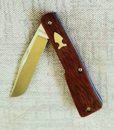 Jeff Mitchell Custom Gunstock Knife,clip cpm154,slip,4" closed,ultralight,micarta and g10.great edc 