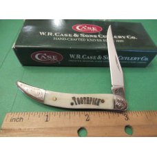 Case XX 2005 Scrolled Bolsters Serial # 054 White Bone Tiny Texas Toothpick Pattern # 610096 SS