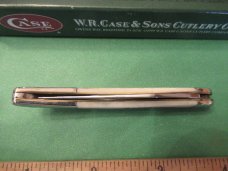 Case XX 2005 Scrolled Bolsters Serial # 054 White Bone Tiny Texas Toothpick Pattern # 610096 SS 