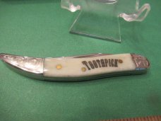 Case XX 2005 Scrolled Bolsters Serial # 054 White Bone Tiny Texas Toothpick Pattern # 610096 SS 