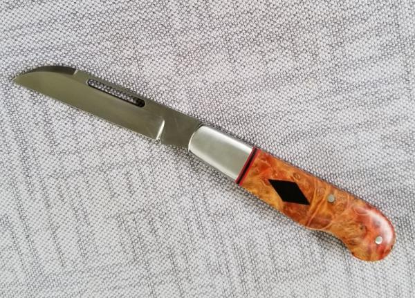 K'roo Custom Maple Burl Swell end EO,W/ slip, 3.75" closeD liners, spacers and shield filework K'roo Custom Maple Burl Swell end EO,W/ slip, 3.75" closeD liners, spacers and shield filework
