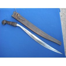 Antique Filipino Talibon/Talibong, Philippines Short Sword w/Original Matching Scabbard. 16" blade