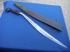 Antique Filipino Talibon/Talibong, Philippines Short Sword w/Original Matching Scabbard. 16" blade