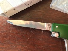 AGA Campolin Pistol Switchblade, Green Handle, Limited Edition of 300 from 2019 