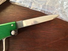 AGA Campolin Pistol Switchblade, Green Handle, Limited Edition of 300 from 2019 