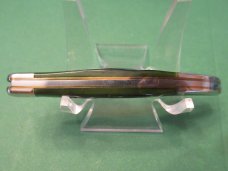 Case XX 2005 Emerald Green Bone Handles With XX Shield Tiny Texas Toothpick Pattern # 610096 SS