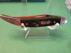 Case XX 2005 Emerald Green Bone Handles With XX Shield Tiny Texas Toothpick Pattern # 610096 SS