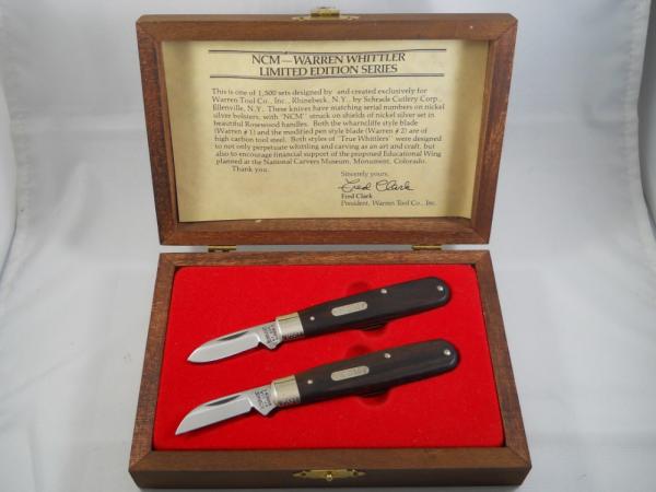 Schrade Warren Whittler NCM Deluxe Edition Set USA Mint
