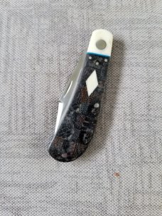 K'roo Custom Lanny clip,  tusk ivory and blanket  micarta..coa/s  3.75" spacers and shield filework 