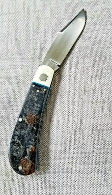 K'roo Custom Lanny clip,  tusk ivory and blanket  micarta..coa/s  3.75" spacers and shield filework 