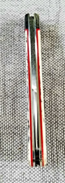 K'roo Custom Giraffe bone Slimline wharnie Knife, NEW,W/ slip, 4"giiraffe bone..dble shields
